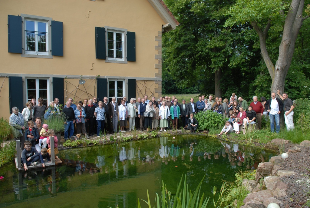 le groupe de visiteurs