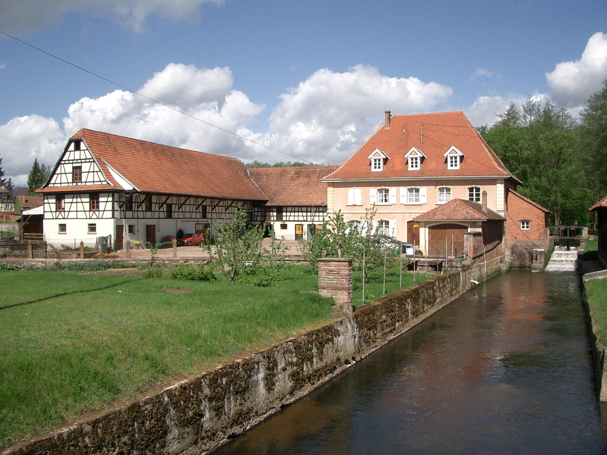 vue gnrale du moulin de Gumbrechtshoffen